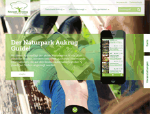 Tablet Screenshot of naturpark-aukrug.com